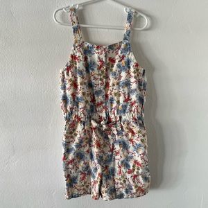 5T girls floral romper
